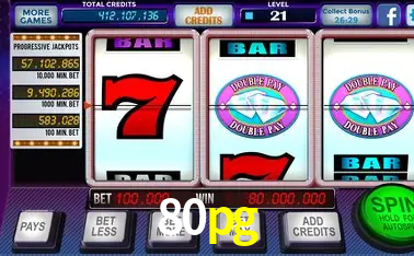 A Popularidade dos Caça-Níqueis no 80pg